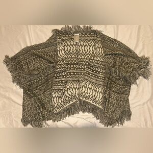 Patterned cardigan (no buttons)